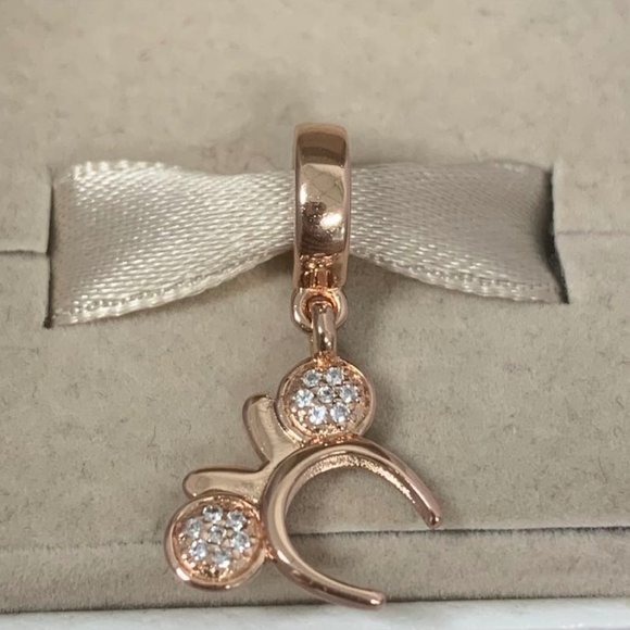 Pandora Rose Minnie Ear Headband Exclusive Dangle - Picture 3 of 8